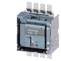 draw-out molded case circuit breaker with guide frame and PSS frame 1600; with RTC and 4AUX trip alarm switch S24; Icu "M" Icu=55kA @ 415V, 4-pole, right ETU360, LSIG, In=1600A rotary coding switch Ir=640...1600A Isd=1...10xIn, Ii=1.5...15xIn N conductor