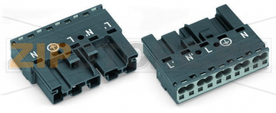 Штекер; 5-пол.; Код. L; 4,00 mm; темно-серые Wago 770-1175 Protected against mismating and maintenance-freePush-in CAGE CLAMP® spring pressure connection technology allows solid conductors to be simply pushed into a unit.Two wire connections per pole for loops or bridgesAdditional variable coding is possible....