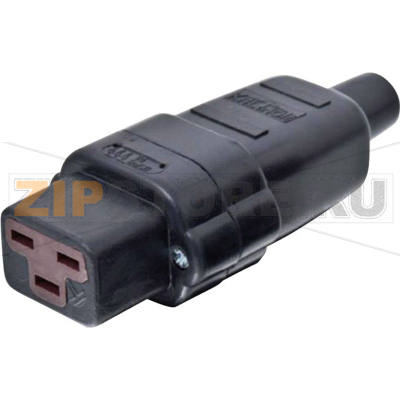 Вилка IEC C19, 16 А, черная, 1 шт Kalthoff 444000 