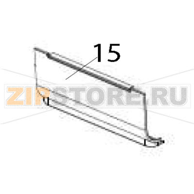 Front bezel, standard Zebra ZD621 Direct Thermal Front bezel, standard Zebra ZD621 Direct ThermalЗапчасть на деталировке под номером: 15