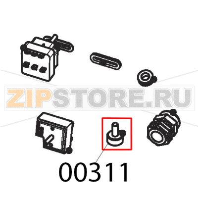 Piedino H=25 mm Tecnoinox PP70E7 Piedino H=25 mm Tecnoinox PP70E7Запчасть на деталировке под номером: 00311