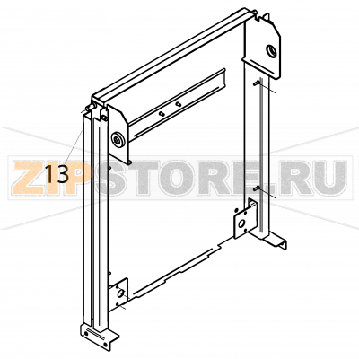 Complete hood guide Fagor AD-90 Complete hood guide Fagor AD-90Запчасть на деталировке под номером: 13Название запчасти Fagor на английском языке: Complete hood guide AD-90.