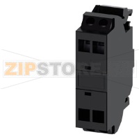 Опорная клемма, цвет: черный, подключение на пружинных клеммах: для монтажа на полу Siemens 3SU1400-2DA10-3AA0