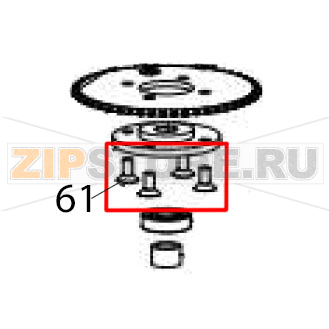 Hexagon socket countersunk head screw Hurakan HKN-10SN Hexagon socket countersunk head screw Hurakan HKN-10SNЗапчасть на деталировке под номером: 61
