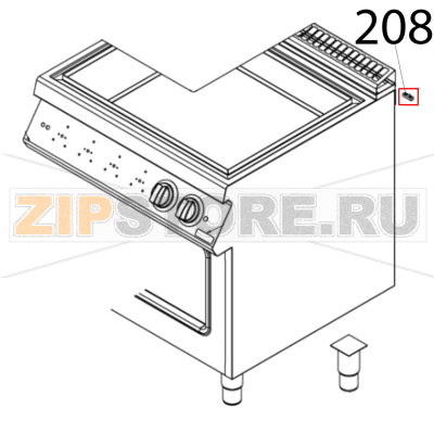 Piastrina giunzione post. app. EM Vortmax SSOC E74 Piastrina giunzione post. app. EM Vortmax SSOC E74Запчасть на деталировке под номером: 208