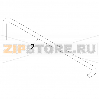 Comp. rinse pipe Fagor AD-90 Comp. rinse pipe Fagor AD-90Запчасть на деталировке под номером: 2Название запчасти Fagor на английском языке: Comp. rinse pipe AD-90.