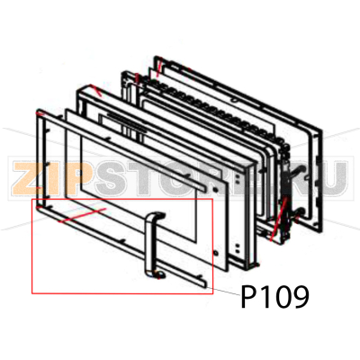 Lower door flake Hurakan HKN-WP900M Lower door flake Hurakan HKN-WP900MЗапчасть на деталировке под номером: P109