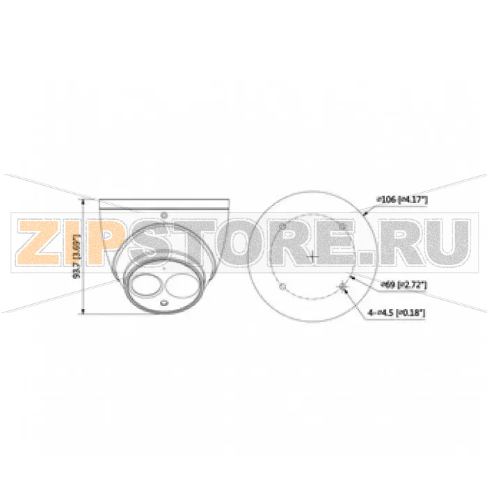 IP-камера Dahua DH-IPC-HDW4231EMP-ASE-0360B 