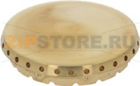 BURNER CAP PERFORATED BRASS POLISHED