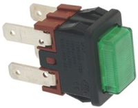 SWITCH 13x20 mm GREEN