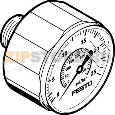 Манометр Festo MA-27-25-R1/8 