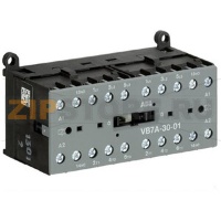 Миниконтактор реверсивный VB7A-30-01, 12 A, 400 В, AC3, катушка: 24 В/АС ABB GJL1311911R0011