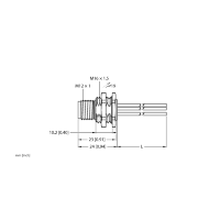 Разъем фланцевый M12 (папа) Turck FSFD54PK-2/M16
