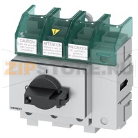 SENTRON, Molded case switch 3LD5 UL, Main switch, 4-pole, certified according to UL489 UL60947-4-1 and IEC60947-3, UL: 60A, SCCR 50kA at 480VAC, Operating power at 480VAC 3-phase: 40hp, IEC: 63A, Operating power at AC-23A at 400V: 30kW, floor mounting wit