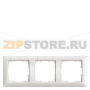 DELTA LINE ТИТАНОВО-БЕЛЫЙ РАМКА 3-МЕСТНАЯ 222X80MM ГОРИЗОНТАЛЬНАЯ С ПОЛЕМ ДЛЯ НАДПИСИ Siemens 5TG2553-1 