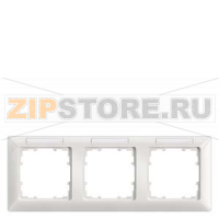 DELTA LINE ТИТАНОВО-БЕЛЫЙ РАМКА 3-МЕСТНАЯ 222X80MM ГОРИЗОНТАЛЬНАЯ С ПОЛЕМ ДЛЯ НАДПИСИ Siemens 5TG2553-1