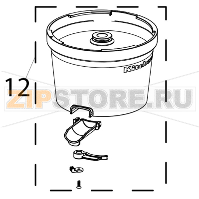 Bowl assembly KitchenAid 5KVJ0111ECA Bowl assembly KitchenAid 5KVJ0111ECAЗапчасть на деталировке под номером: 12
