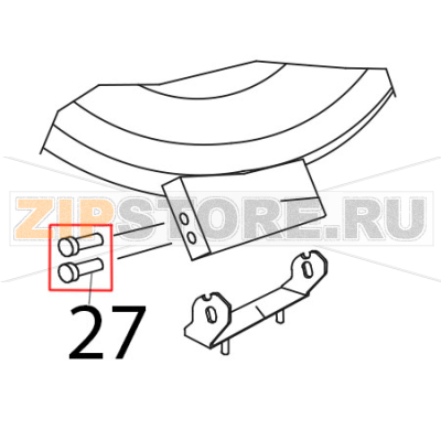 Boiling pan thermostat grey knob Tecnoinox P70IE7 Boiling pan thermostat grey knob Tecnoinox P70IE7Запчасть на деталировке под номером: 27
