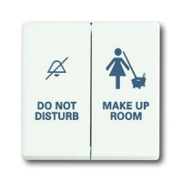 Клавиша для механизма двухклавишного выключателя/переключателя/кнопки с символом "Уборка/Не беспокоить" ABB 2CKA001751A3023