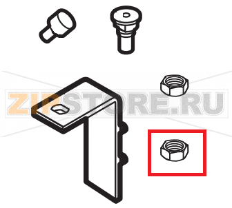 Nut for upper door hinge Lainox NAEB101R    Nut for upper door hinge Lainox NAEB101RЗапчасть на сборочном чертеже под номером: 17Название запчасти на английском&nbsp;языке: Nut for upper door hinge Lainox NAEB101R