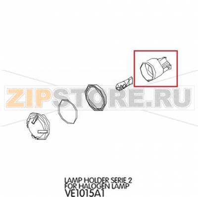 Lamp holder serie 2 for halogen lamp Unox XV 303G Lamp holder serie 2 for halogen lamp Unox XV 303GЗапчасть на деталировке под номером: 72Название запчасти на английском языке: Lamp holder serie 2 for halogen lamp Unox XV 303G