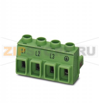 Вилочная часть Phoenix Contact GMSTB 2,5 HCV/ 4-ST-7,62 L1-PE Номинальный ток: 16 А, Расчетное напряжение (III/2): 400 В, Полюсов: 4, Размер шага: 7,62 мм, Технология подключения: Винтовые зажимы, Цвет: зеленый, Поверхность контакта: олово.Минимальный заказ: 50 шт.Упаковка: 50 шт.