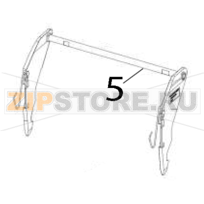 Latch assembly Zebra ZD621R RFID Thermal Transfer Latch assembly Zebra ZD621R RFID Thermal TransferЗапчасть на деталировке под номером: 5