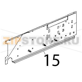 Profilo porta componenti inox Unox XVC 204 Profilo porta componenti inox Unox XVC 204Запчасть на деталировке под номером: 15