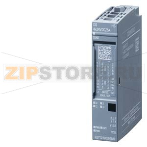 SIMATIC ET 200SP, МОДУЛЬ ДИСКРЕТНОГО ВЫВОДА, DQ 4X= 24 В/2A HIGH SPEED, В УПАКОВКЕ: 1 ШТ., ДЛЯ УСТАНОВКИ НА БАЗОВЫЙ БЛОК A0, ЦВЕТОВОЙ КОД CC00, ТРИ АЛЬТЕРНАТИВНЫХ РЕЖИМА РАБОТЫ: ДИСКРЕТНЫЕ ВЫХОДЫ, ПЕРЕДИСКРЕТИЗАЦИЯ, ШИМ, ДИАГНОСТИКА МОДУЛЯ Siemens 6ES7132 