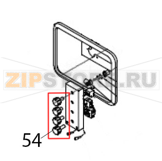 Knob Hurakan HKN-XF023 Knob Hurakan HKN-XF023Запчасть на деталировке под номером: 54