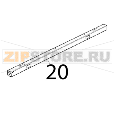 Lower door listel Unox XVC 205E Lower door listel Unox XVC 205EЗапчасть на деталировке под номером: 20