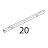 Lower door listel Unox XVC 205E