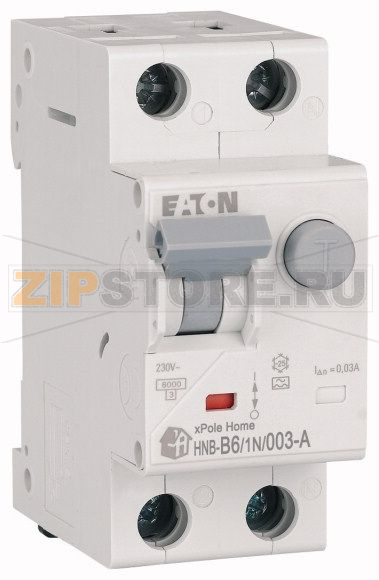 Переключатель комбинированный УЗО/АЗС Eaton HNB-B6/1N/003-A 