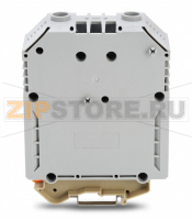 2-conductor through terminal block; 240 mm; with screw-type connection; 240,00 mm; gray Wago 883-2401