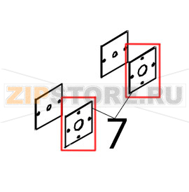 Piastrina tenuta albero motore Tecnoeka KF 966 D AL UD Piastrina tenuta albero motore Tecnoeka KF 966 D AL UDЗапчасть на деталировке под номером: 7