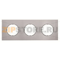 Рамка трехместная, нержавеющая сталь ABB 2CLA867300A4001