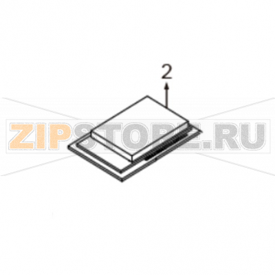 Wi-Fi module assembly (Including antenna) TSC Alpha-3R  Wi-Fi module assembly (Including antenna) TSC Alpha-3RЗапчасть на сборочном чертеже под номером: 2Название запчасти на английском языке: Wi-Fi module assembly (Including antenna) TSC Alpha-3R