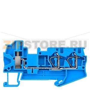 КЛЕММА ГИБРИДНАЯ ПРОХОДНАЯ, 1 ВИНТ И 2 ПРУЖИННЫХ КОНТАКТА: 0.08 - 4 MM2, ШИРИНА: 6.2 MM, СИНЯЯ Siemens 8WH2103-2BG01 