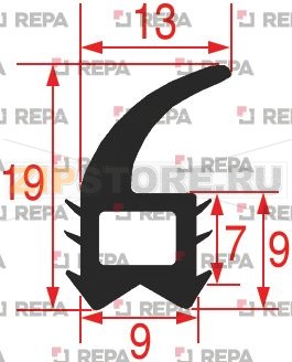 УПЛОТНИТЕЛЬ ДВЕРЦЫ ПЕЧИ RATIONAL 60.30.255P 