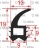 УПЛОТНИТЕЛЬ ДВЕРЦЫ ПЕЧИ RATIONAL 60.30.255P