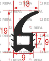 УПЛОТНИТЕЛЬ ДВЕРЦЫ ПЕЧИ RATIONAL 60.30.255P