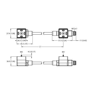 Кабель Turck VAS22-S80E-0.4-DAS22-S-FS5.432/TXL 