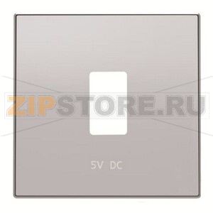 Накладка для зарядного устройства USB, серебристый алюминий ABB 2CLA858520A1301 