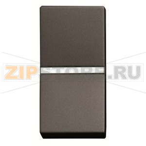 Механизм одноклавишной кнопки, одномодульный, антрацитовый ABB 2CLA210470N1801 