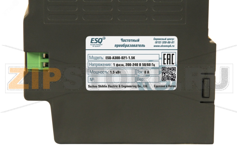 Преобразователь частоты 1.5 кВт, 380 В, 0-599 Гц, IP20 ESQ 08.04.001104 