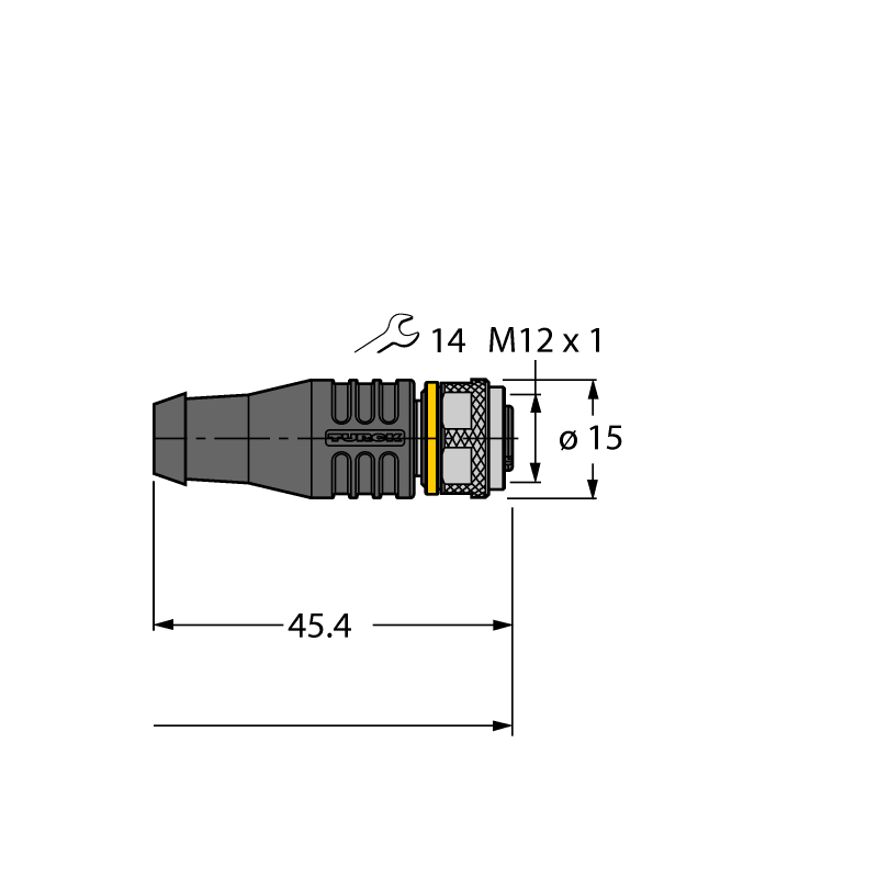 Кабель PUR Turck RKS4.5T-4-RKS4.5T/TXL 