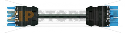 pre-assembled interconnecting cable; B2ca; Socket/plug; 5-pole; Cod. I; H05Z1Z1-F 5G 2.5 mm; 2 m; 2,50 mm; blue Wago 771-9285/017-201 Protected against mismating and maintenance-free...