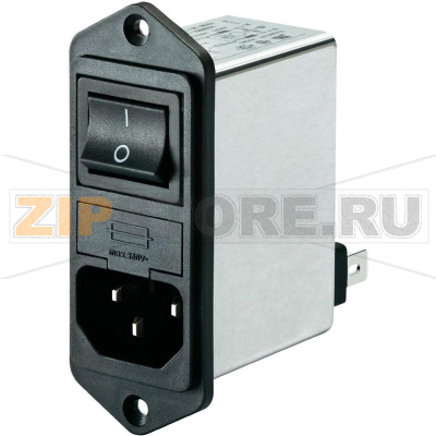 Фильтр сетевой 10 А, 250 В/AC, 64.8x50x65 мм, 40 шт Schaffner FN 284-10-06 