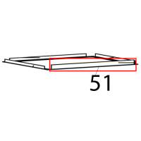 Decorative strip, front Bartscher RT-78B-8