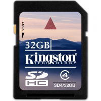 Карта памяти 32 Гб Kingston SD4-32GB